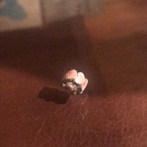Pink hearts pandora bead